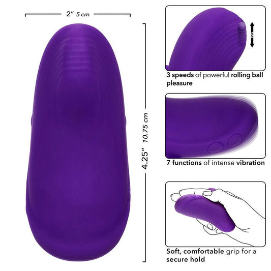 CALEXOTICS - ENVY HANDHELD ROLLING BALL MASSAGER 7 VIBRATIONS PURPLE - Kink&Play
