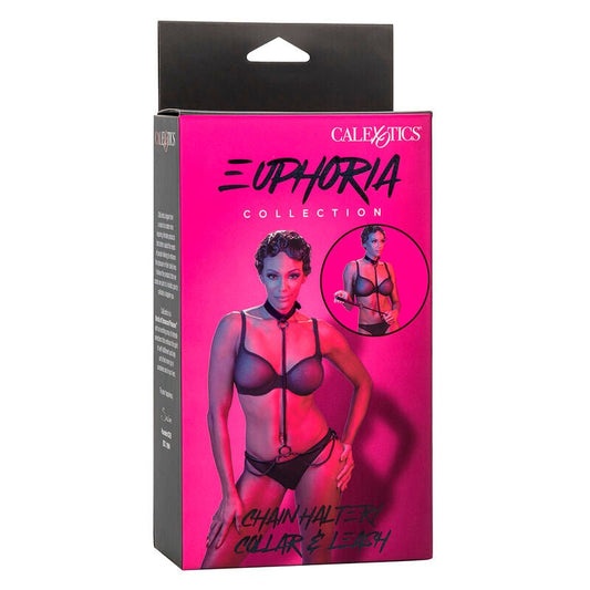 CALEXOTICS - EUPHORIA CHAIN HALTER COLLAR & LEASH - Kink&Play