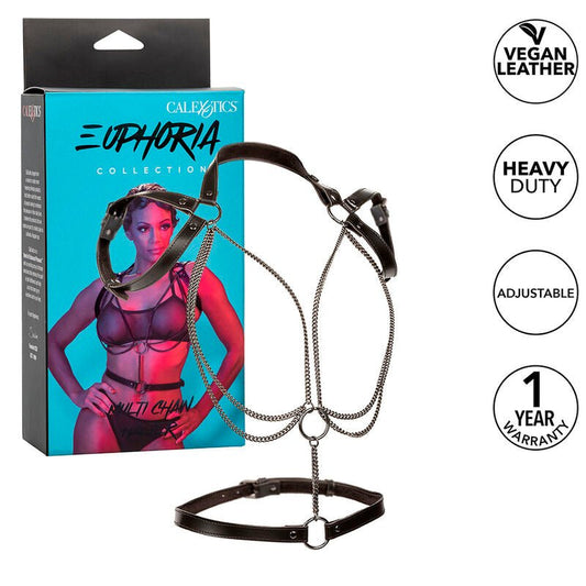 CALEXOTICS - EUPHORIA MULTICHAIN HALTER HARNESS PREMIUM - Kink&Play