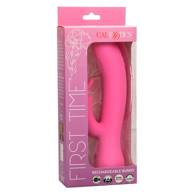 CALEXOTICS - FIRST TIME VIBRATOR RABBIT RECHARGEABLE PINK - Kink&Play