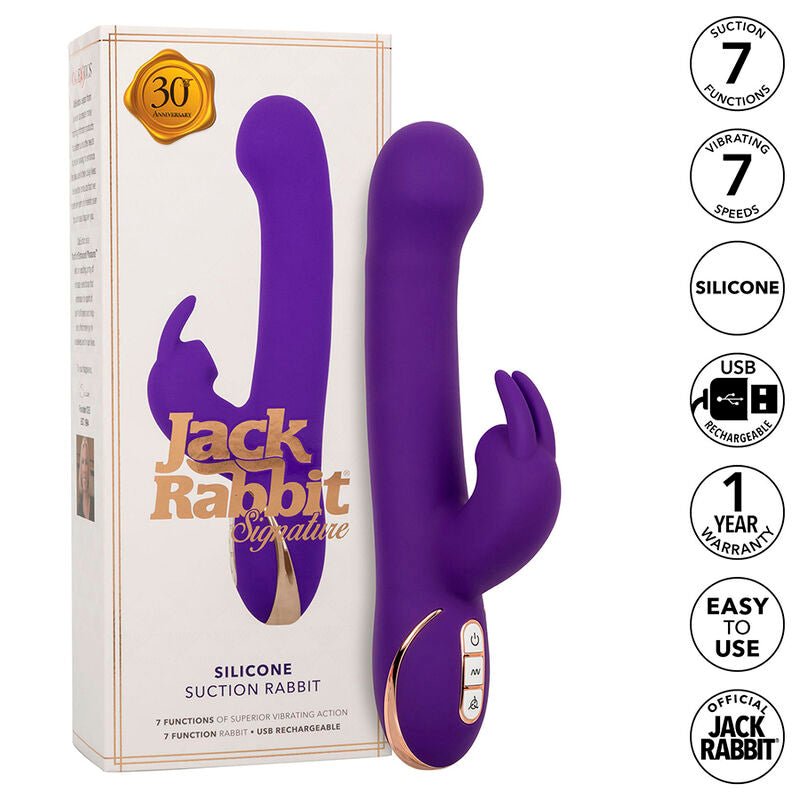 CALEXOTICS - JACK RABBIT VIBRATOR AND STIMULATOR 7 VIBRATION LEVELS AND STIMULATING WAVES BLUE - Kink&Play
