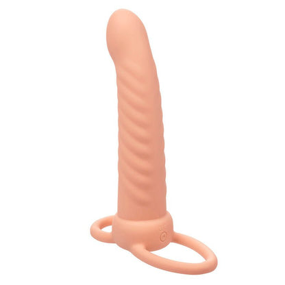 CALEXOTICS - MAXX RIBBED DUAL PENETRATOR 10 VIBRATIONS FLESH - Kink&Play