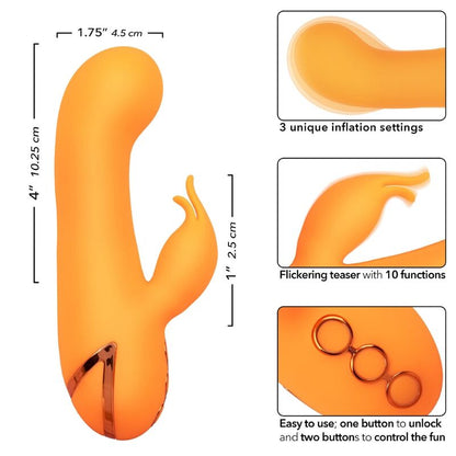 CALEXOTICS - MONTECITO MUSE VIBRATOR RABBIT ORANGE BY CALIFORNIA DREAMING - Kink&Play