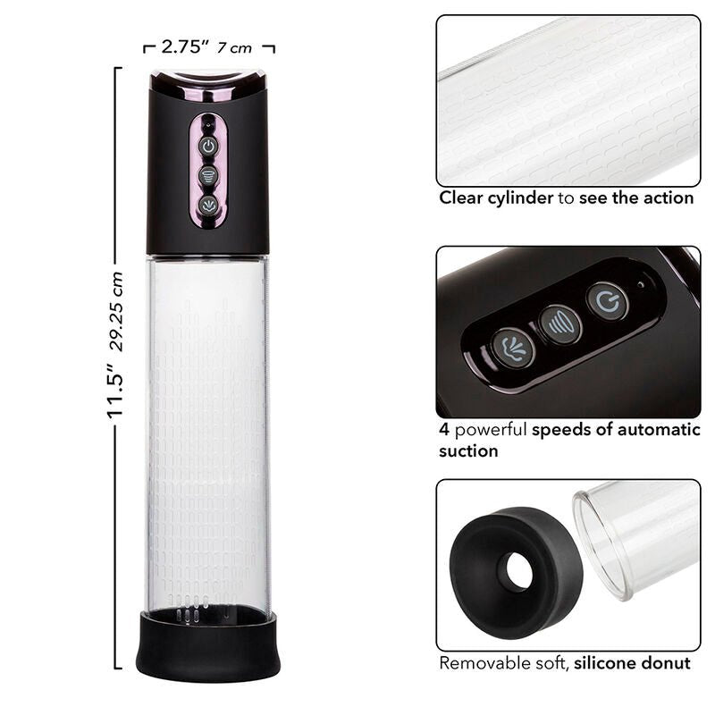 CALEXOTICS - PEAK STIMULATING WAVE PUMP 4 SPEED BLACK - Kink&Play
