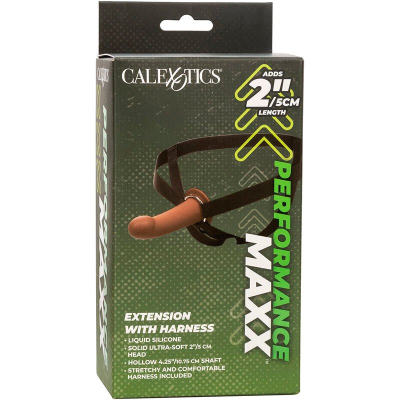 CALEXOTICS - PERFORMANCE MAXX EXTENSION WITH HARNESS BROWN SKIN - Kink&Play