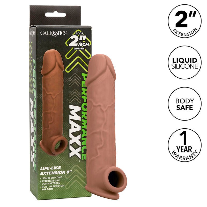 CALEXOTICS - PERFORMANCE MAXX LIFE - LIKE EXTENSION 8 BROWN SKIN - Kink&Play
