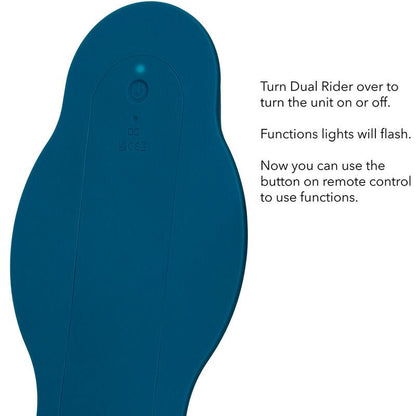CALEXOTICS - RIDER MASSAGER DOUBLE MOTOR REMOTE CONTROL BLUE - Kink&Play