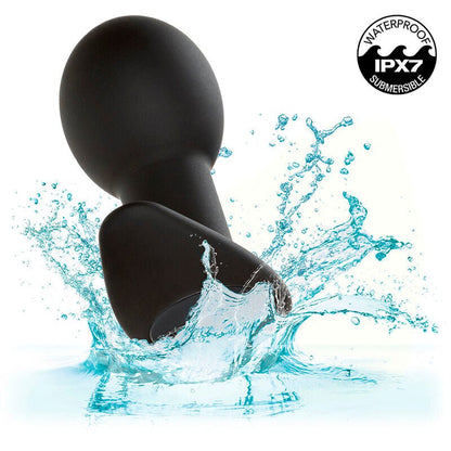 CALEXOTICS - ROCK BOTTOM ANAL PLUG 10 VIBRATIONS SILICONE BLACK - Kink&Play