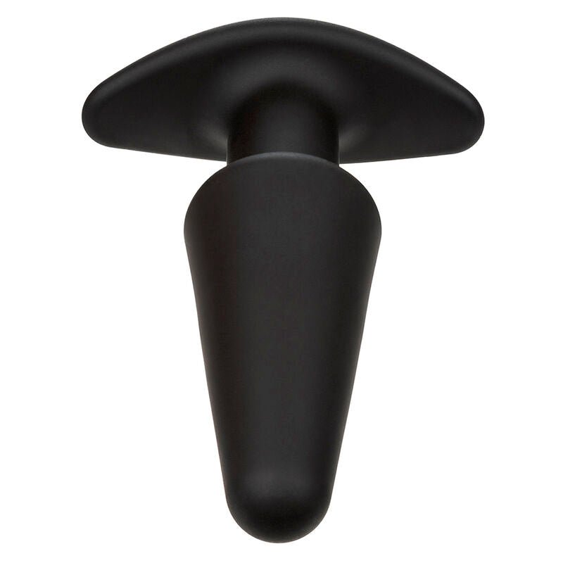 CALEXOTICS - ROCK BOTTOM TAPERED ANAL PLUG 10 VIBRACIONES SILICONE BLACK - Kink&Play