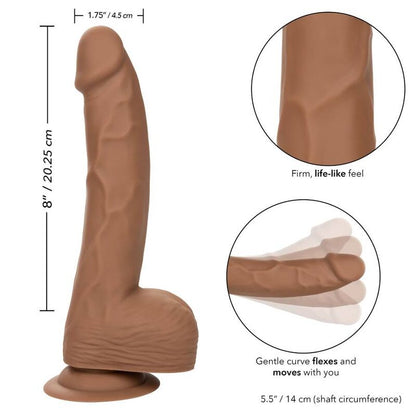 CALEXOTICS - SILICONE STUDS 20.32 CM BROWN - Kink&Play