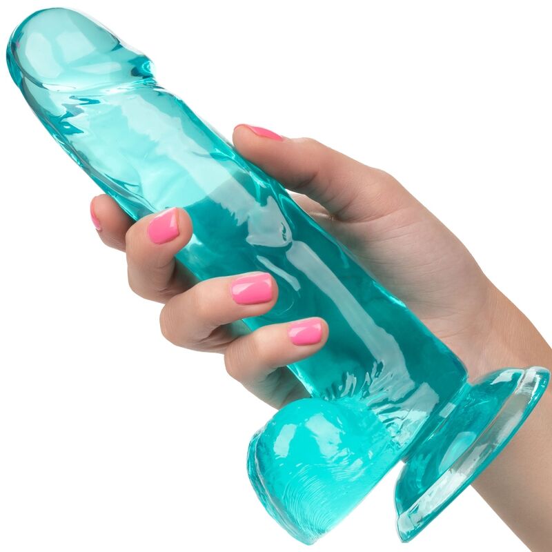 CALEXOTICS - SIZE QUEEN DILDO BLUE 15.3 CM - Kink&Play