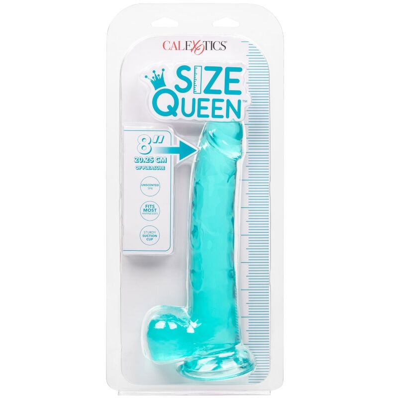 CALEXOTICS - SIZE QUEEN DILDO BLUE 20.3 CM - Kink&Play