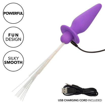CALEXOTICS - SOUTHERN LIGHTS LIGHT UP ANAL PLUG 10 VIBRATIONS SILICONE PURPLE - Kink&Play