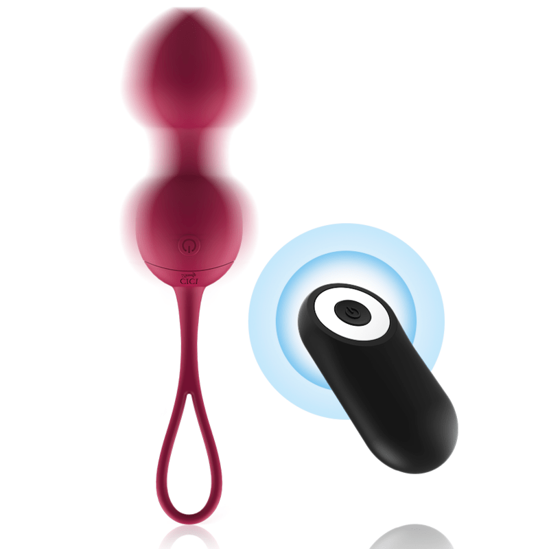 CICI BEAUTY - PREMIUM SILICONE 3 VIBRATING KEGEL BEADS REMOTE CONTROL - Kink&Play