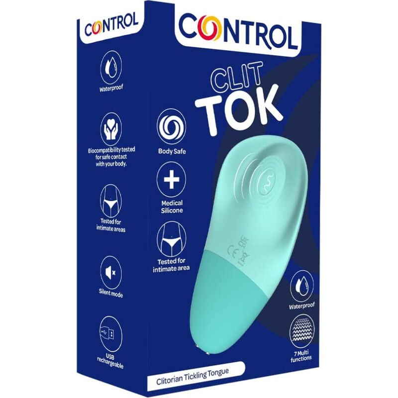 CONTROL - CLIT TOK RECHARGEABLE CLITORIS STIMULATOR TONGUE - Kink&Play
