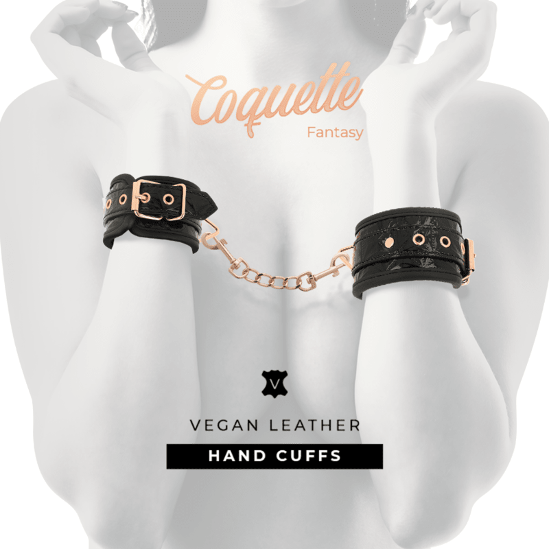COQUETTE CHIC DESIRE - BLACK EDITION PREMIUM HANDCUFFS WITH NEOPRENE LINING - Kink&Play