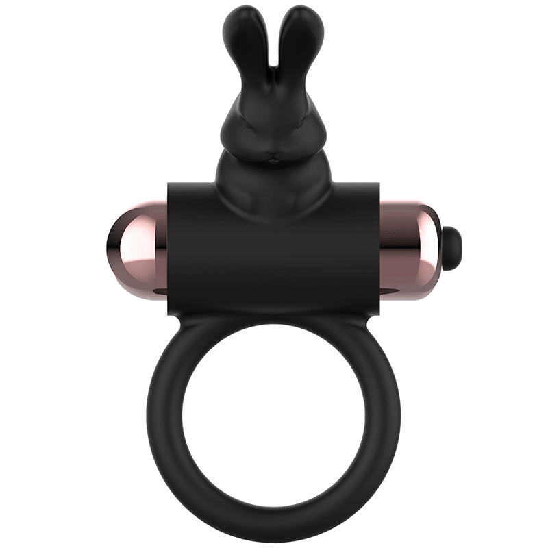 COQUETTE CHIC DESIRE - COCK RING WITH VIBRATOR BLACK/ GOLD - Kink&Play