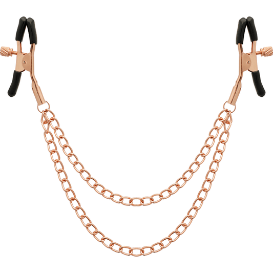 COQUETTE CHIC DESIRE - FANTASY METAL NIPPLE CLIPS WITH CHAIN - Kink&Play