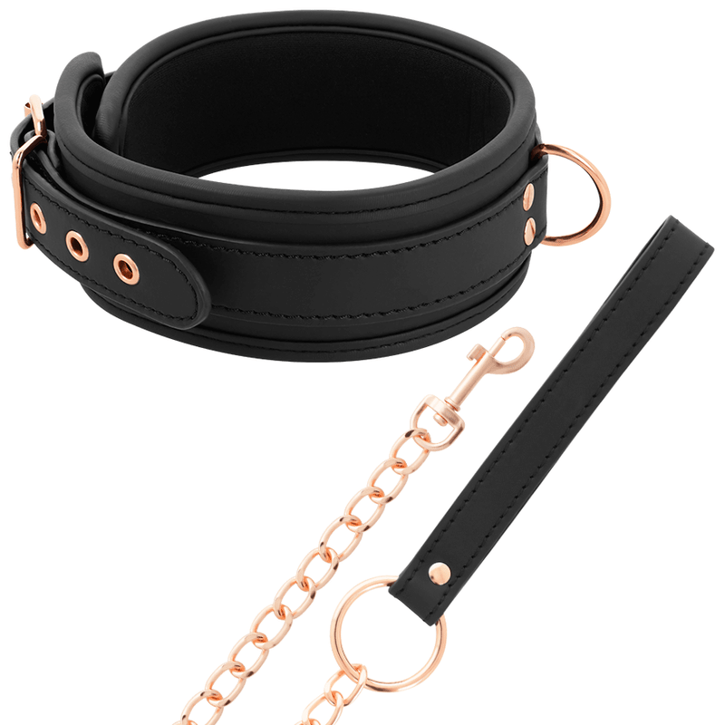 COQUETTE CHIC DESIRE - FANTASY VEGAN LEATHER COLLAR WITH NEOPRENE LINING - Kink&Play