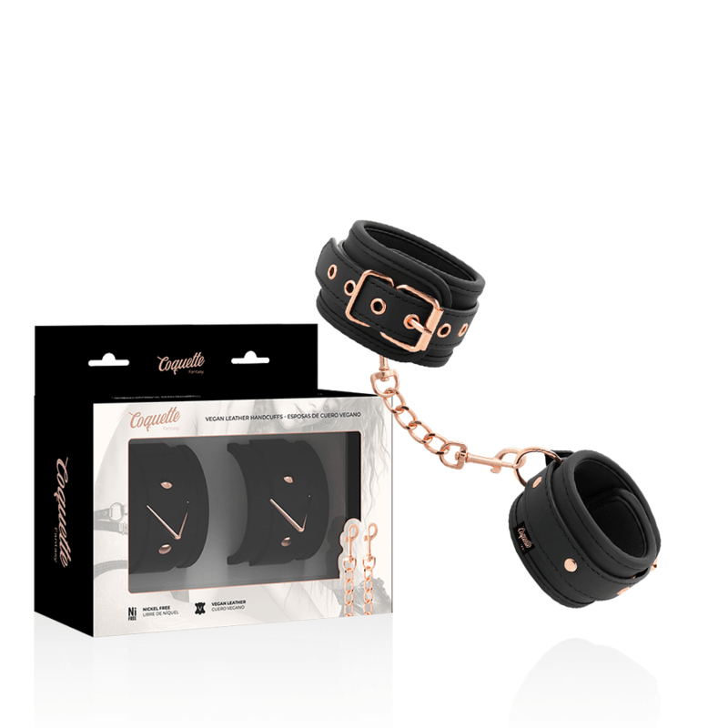COQUETTE CHIC DESIRE - FANTASY VEGAN LEATHER HANDCUFFS - Kink&Play