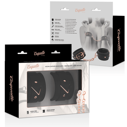 COQUETTE CHIC DESIRE - FANTASY VEGAN LEATHER HANDCUFFS - Kink&Play