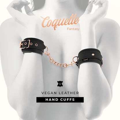 COQUETTE CHIC DESIRE - FANTASY VEGAN LEATHER HANDCUFFS - Kink&Play