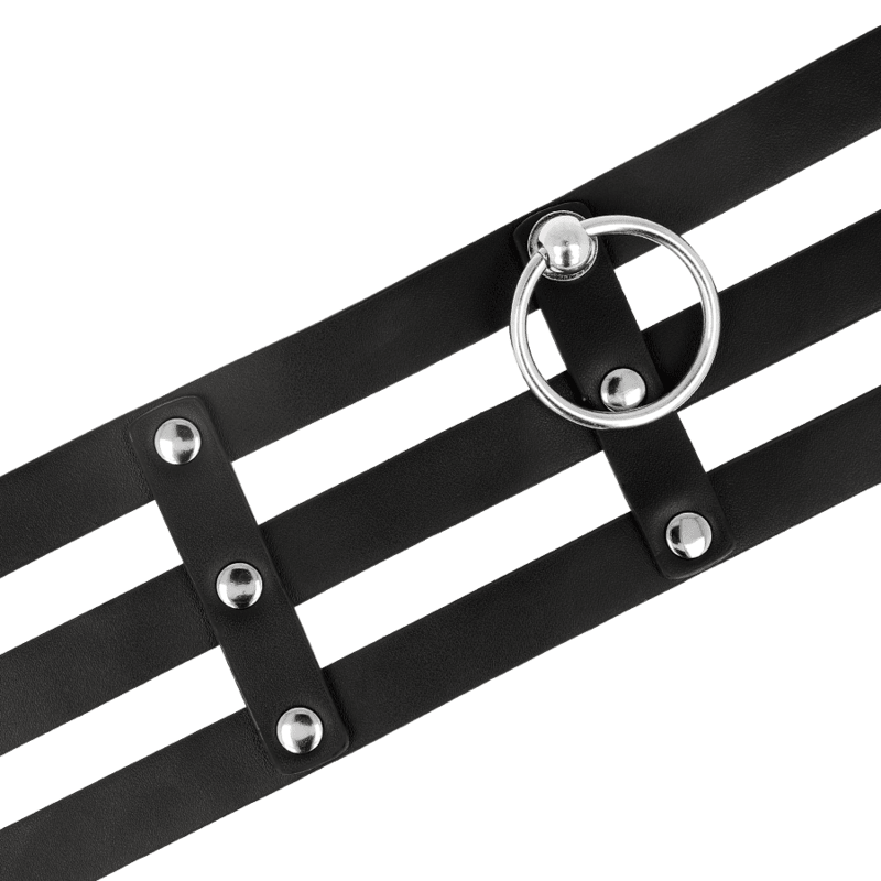 COQUETTE CHIC DESIRE - FETISH STYLE VEGAN LEATHER CHOKER - Kink&Play