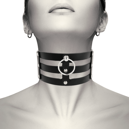 COQUETTE CHIC DESIRE - FETISH STYLE VEGAN LEATHER CHOKER - Kink&Play