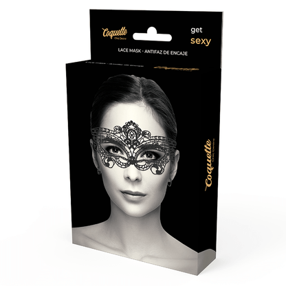 COQUETTE CHIC DESIRE - LACE MASK BLACK - Kink&Play