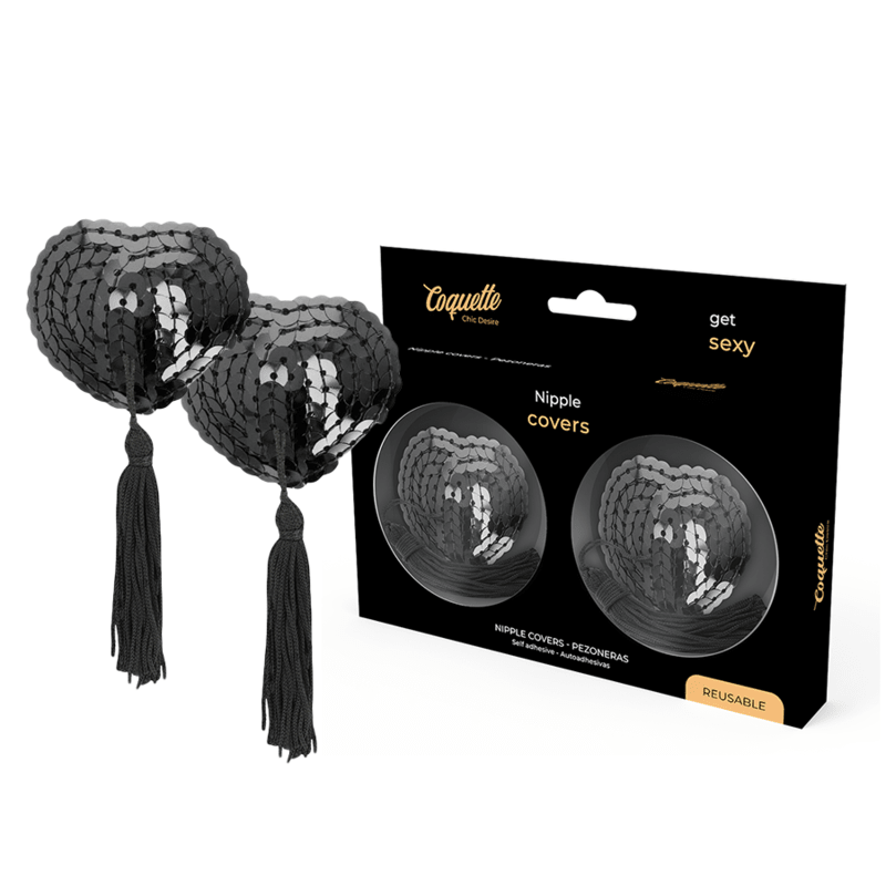 COQUETTE CHIC DESIRE - NIPPLE COVERS BLACK - Kink&Play