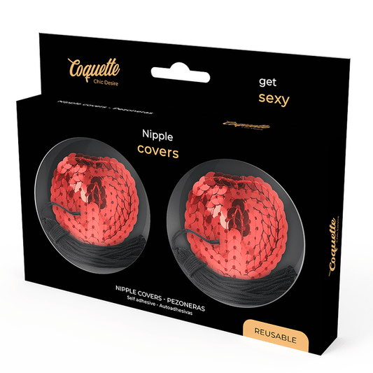 COQUETTE CHIC DESIRE - NIPPLE COVERS RED - Kink&Play