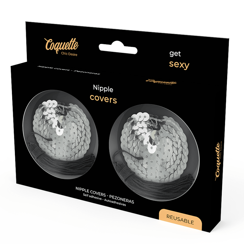 COQUETTE CHIC DESIRE - NIPPLE COVERS SILVER - Kink&Play