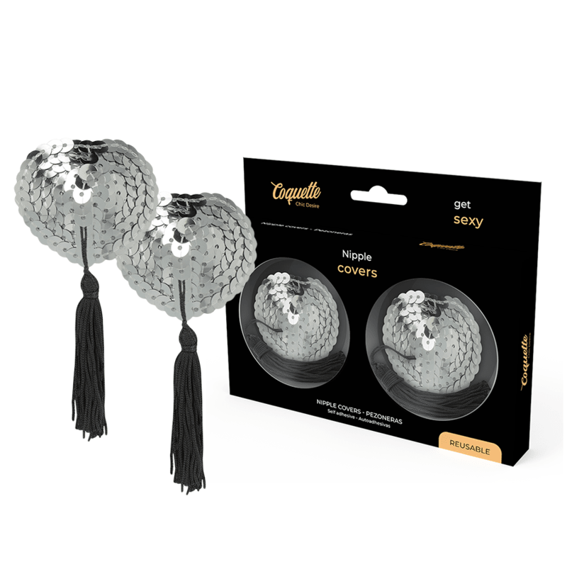 COQUETTE CHIC DESIRE - NIPPLE COVERS SILVER - Kink&Play