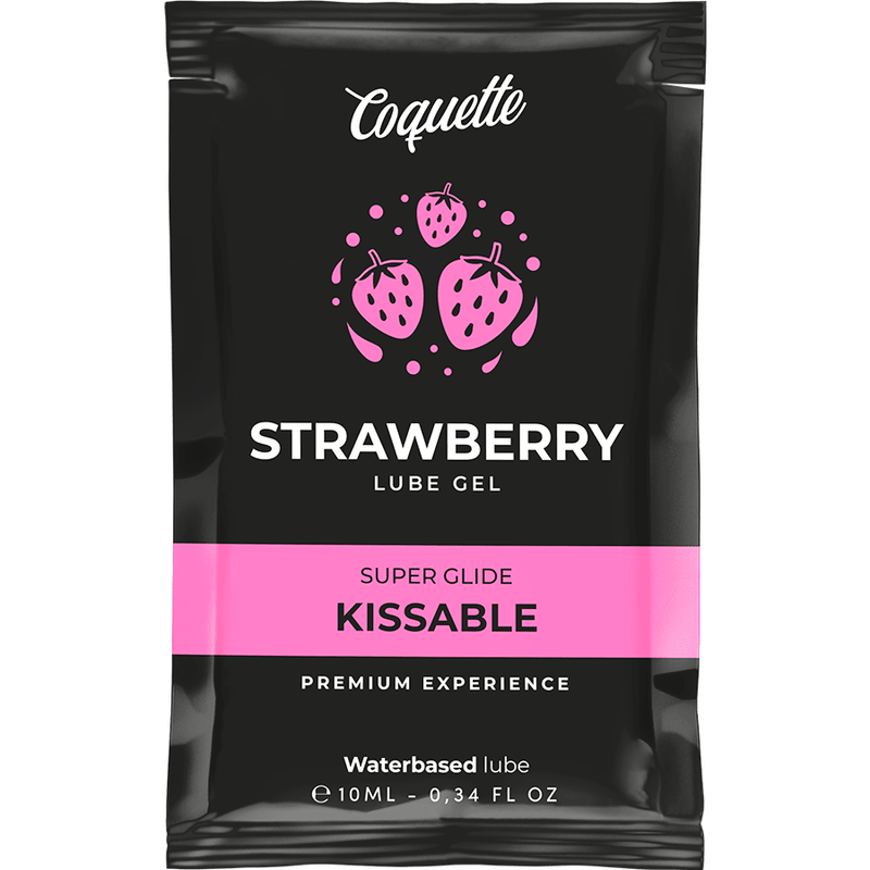 COQUETTE CHIC DESIRE - STRAWBERRY WATER BASED KISSABLE LUBRICANT POCKET 10 ML - Kink&Play