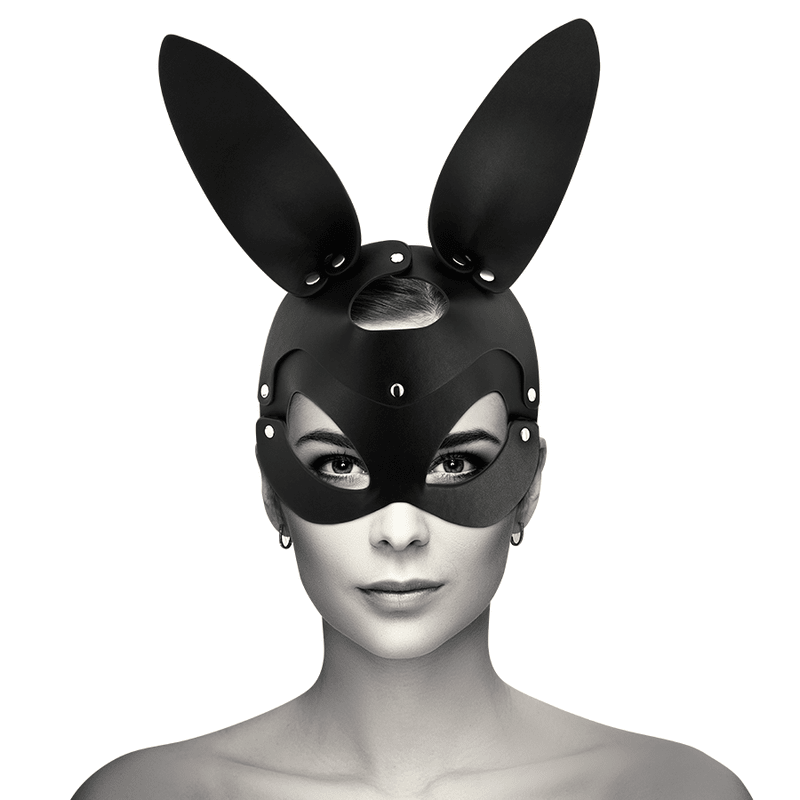 COQUETTE CHIC DESIRE - VEGAN LEATHER MASK WITH BUNNY EARS - Kink&Play