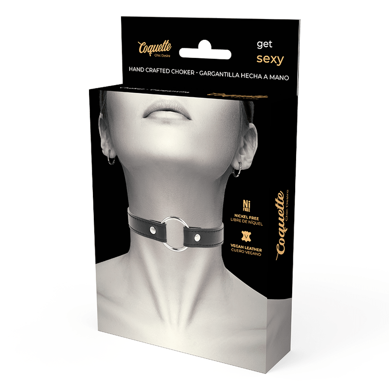 COQUETTE CHIC DESIRE - VEGAN LEATHER NECKLACE WOMAN ACCESSORY - Kink&Play