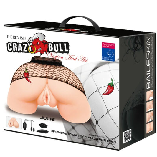 CRAZY BULL - VAGINA AND ANUS WITH REALISTIC MESH WITH VIBRATION - Kink&Play
