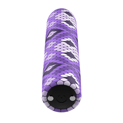 CUSTOM BULLETS - RECHARGEABLE SNAKE PURPLE MAGNETIC BULLET 10 INTENSITIES - Kink&Play