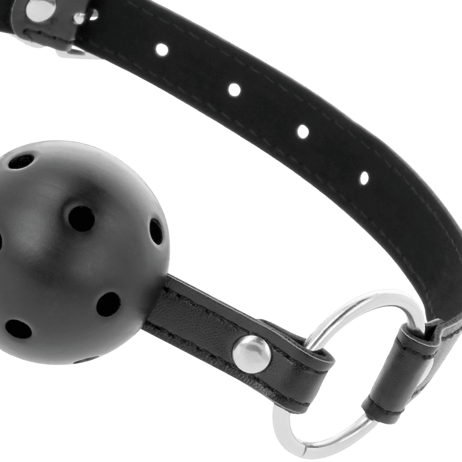 DARKNESS - BLACK BREATHABLE GAG - Kink&Play