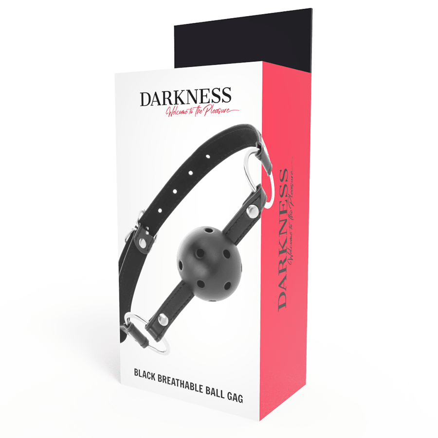 DARKNESS - BLACK BREATHABLE GAG - Kink&Play