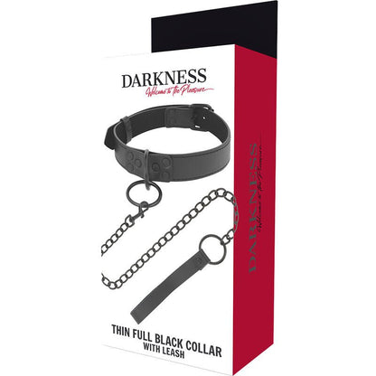 DARKNESS - BLACK NECKLACE WITH CHAIN - Kink&Play
