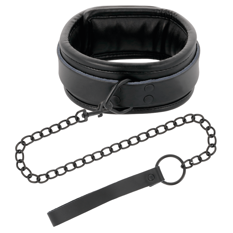 DARKNESS - BLACK NECKLACE WITH CHAIN - Kink&Play