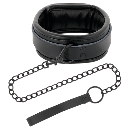DARKNESS - BLACK NECKLACE WITH CHAIN - Kink&Play