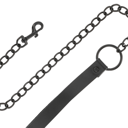 DARKNESS - BLACK NECKLACE WITH CHAIN - Kink&Play