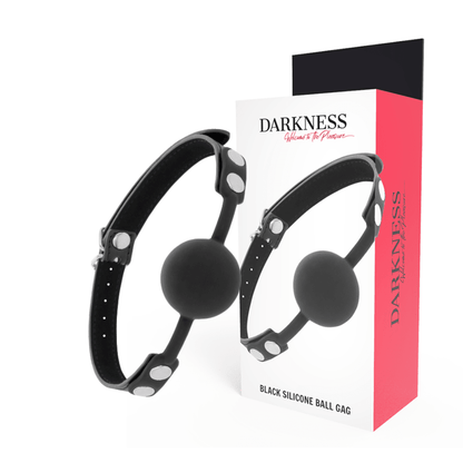 DARKNESS - BLACK SILICONE GAG - Kink&Play