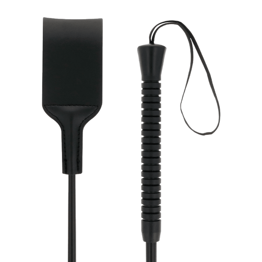 DARKNESS - FETISH BLACK WIDE BDSM WHIP - Kink&Play