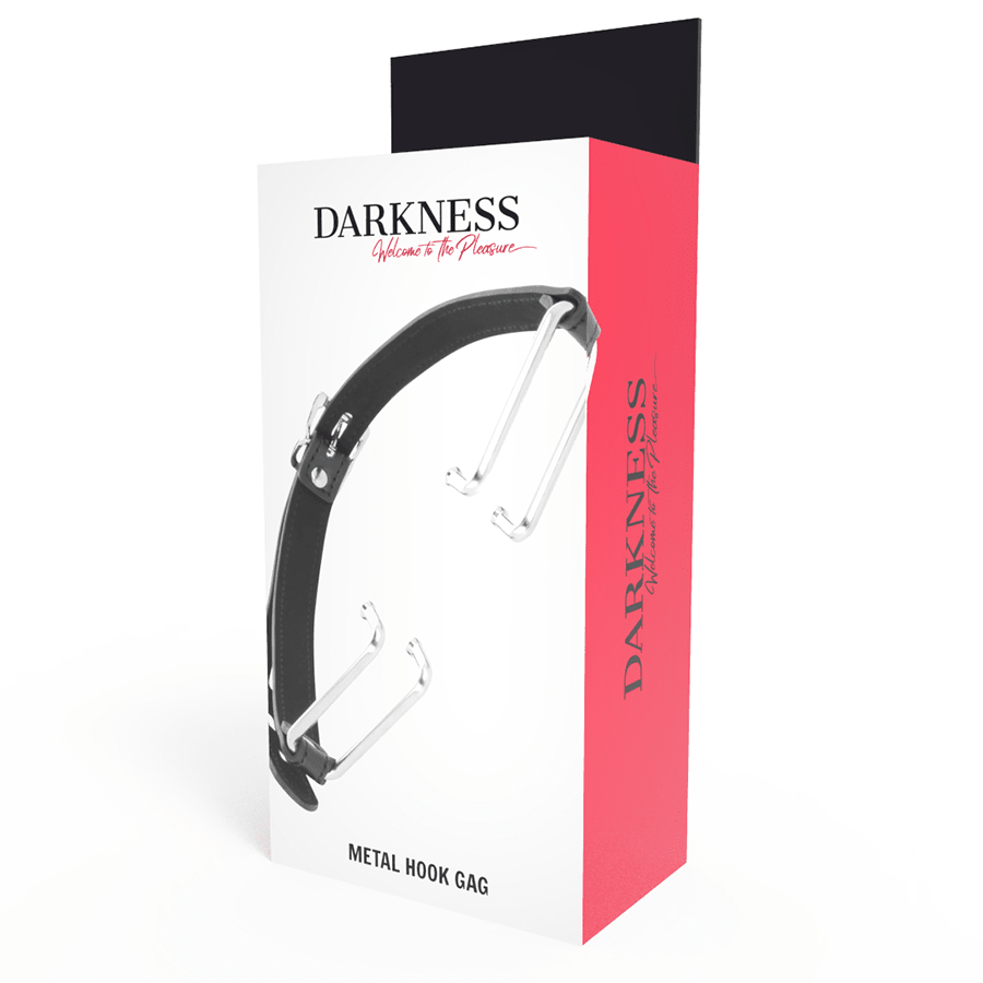 DARKNESS - GAG WITH BLACK HOOK - Kink&Play