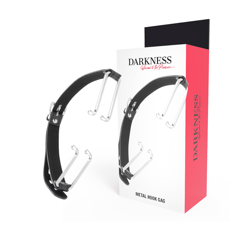 DARKNESS - GAG WITH BLACK HOOK - Kink&Play