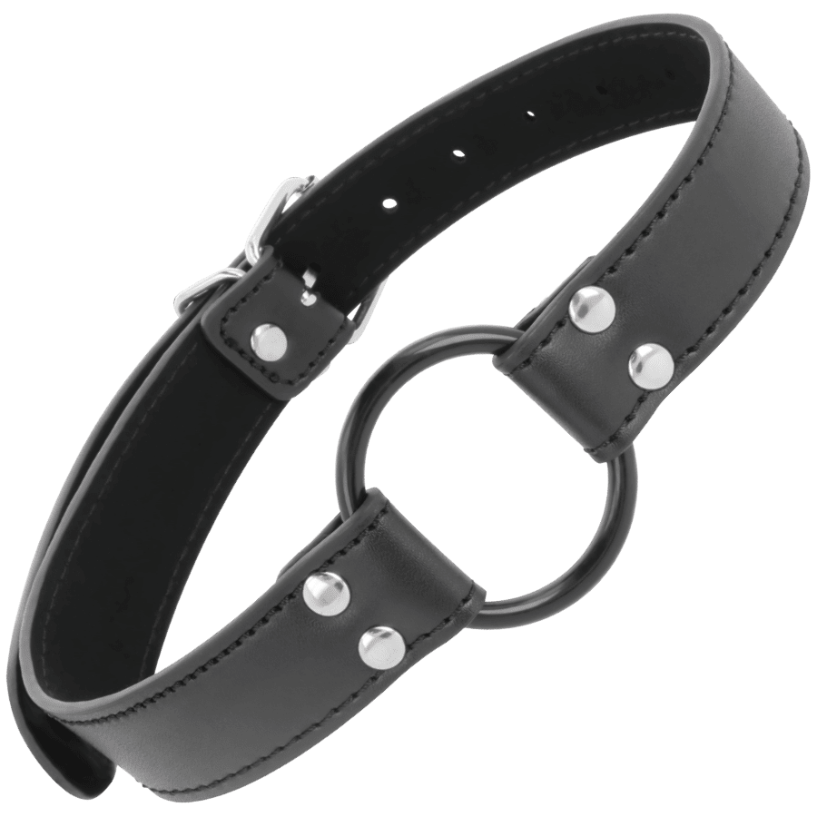 DARKNESS - GAG WITH RING DIAMETER 3.6 CM - Kink&Play