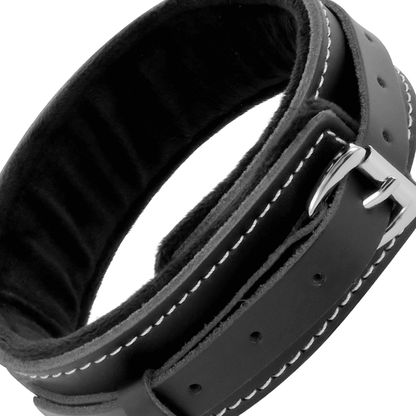DARKNESS - HIGH QUALITY LEATHER NECKLACE WITH LEASH - Kink&Play